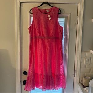J. Crew Pink Eyelet Dress- BNWT